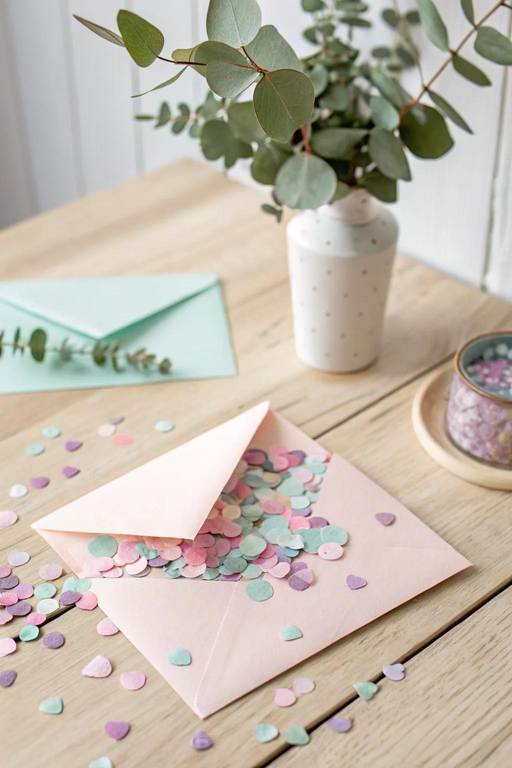 Scatter joy with DIY confetti inside your birthday cards!