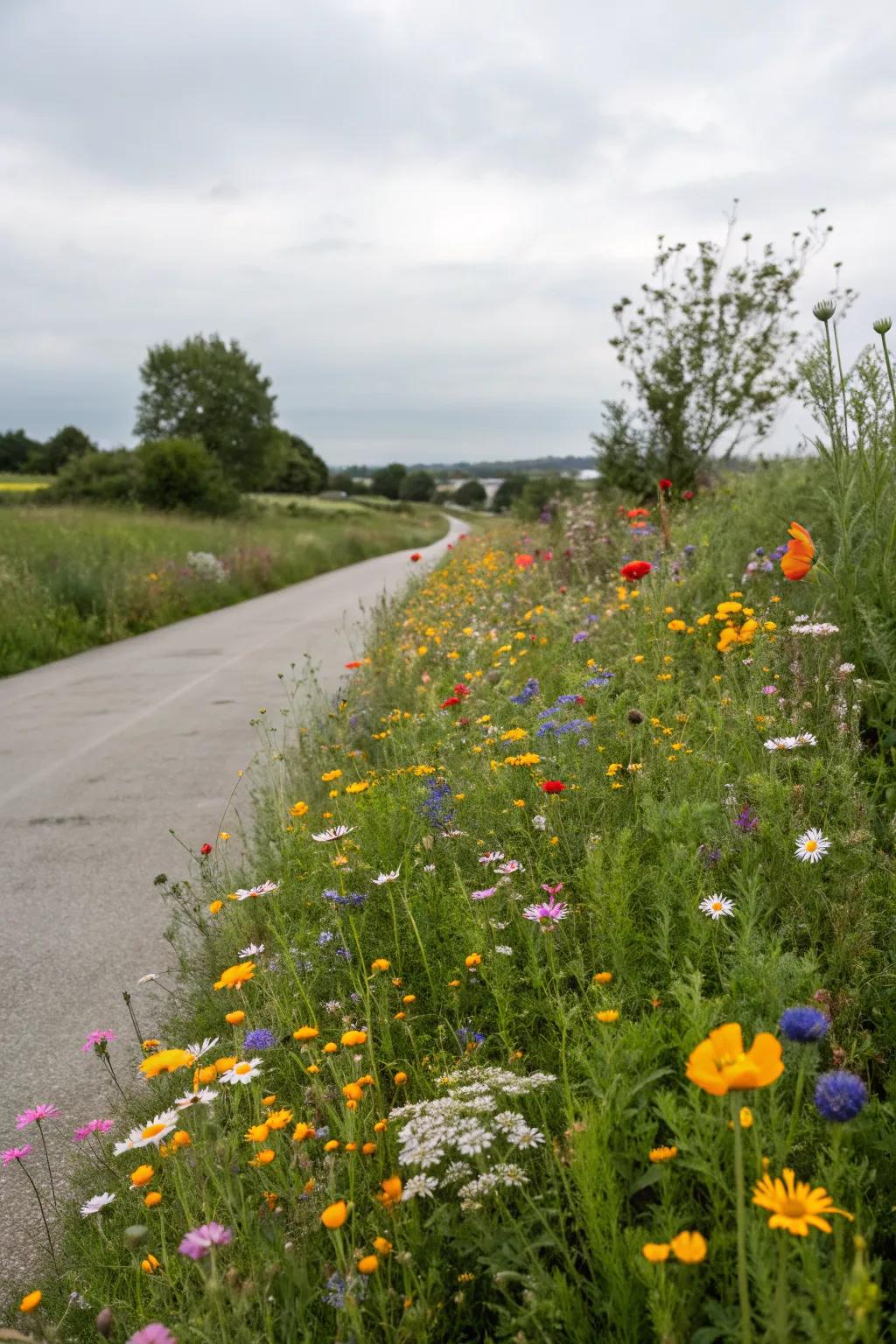 Meadow sections provide an eccentric and lively effect.