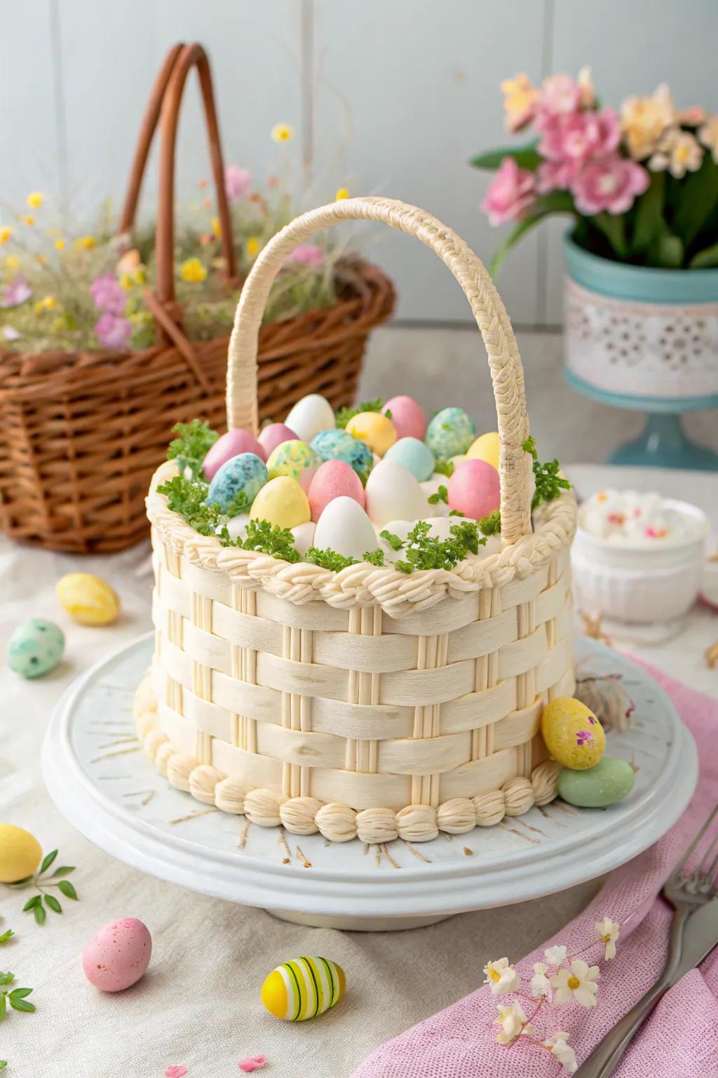An Easter container cake that's both inventive and celebratory.