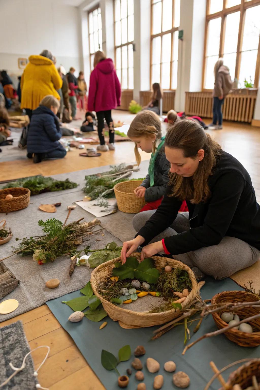 A creative artistic workshop inspired by nature's bounty.