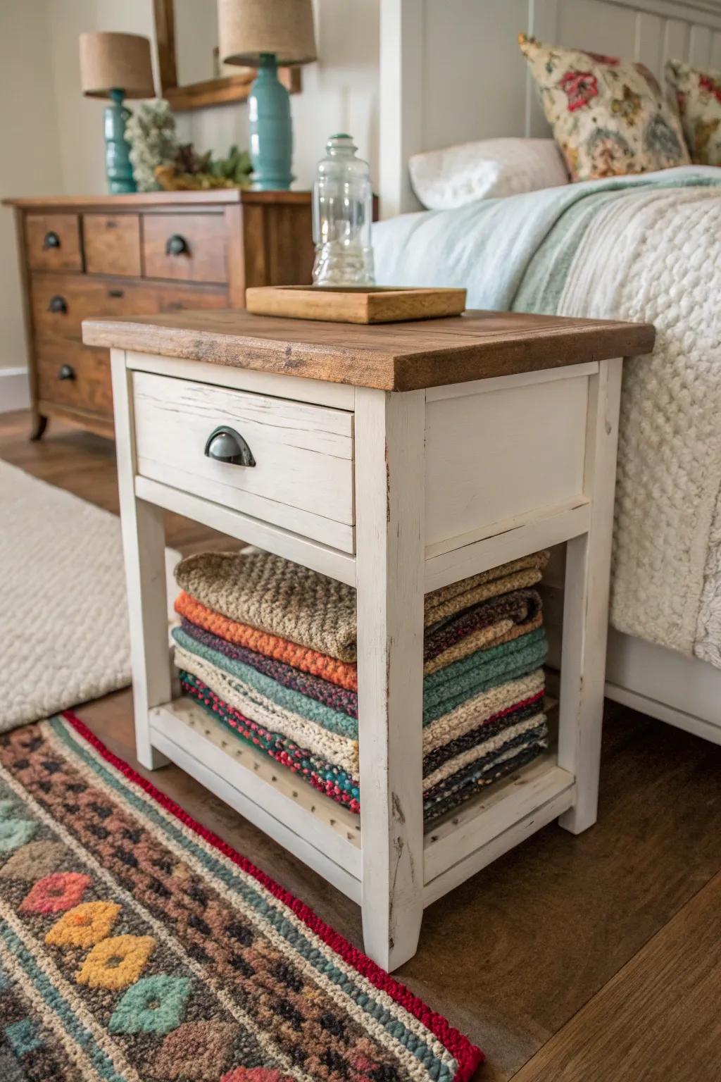 Layered rugs add coziness and aesthetically ground the space.