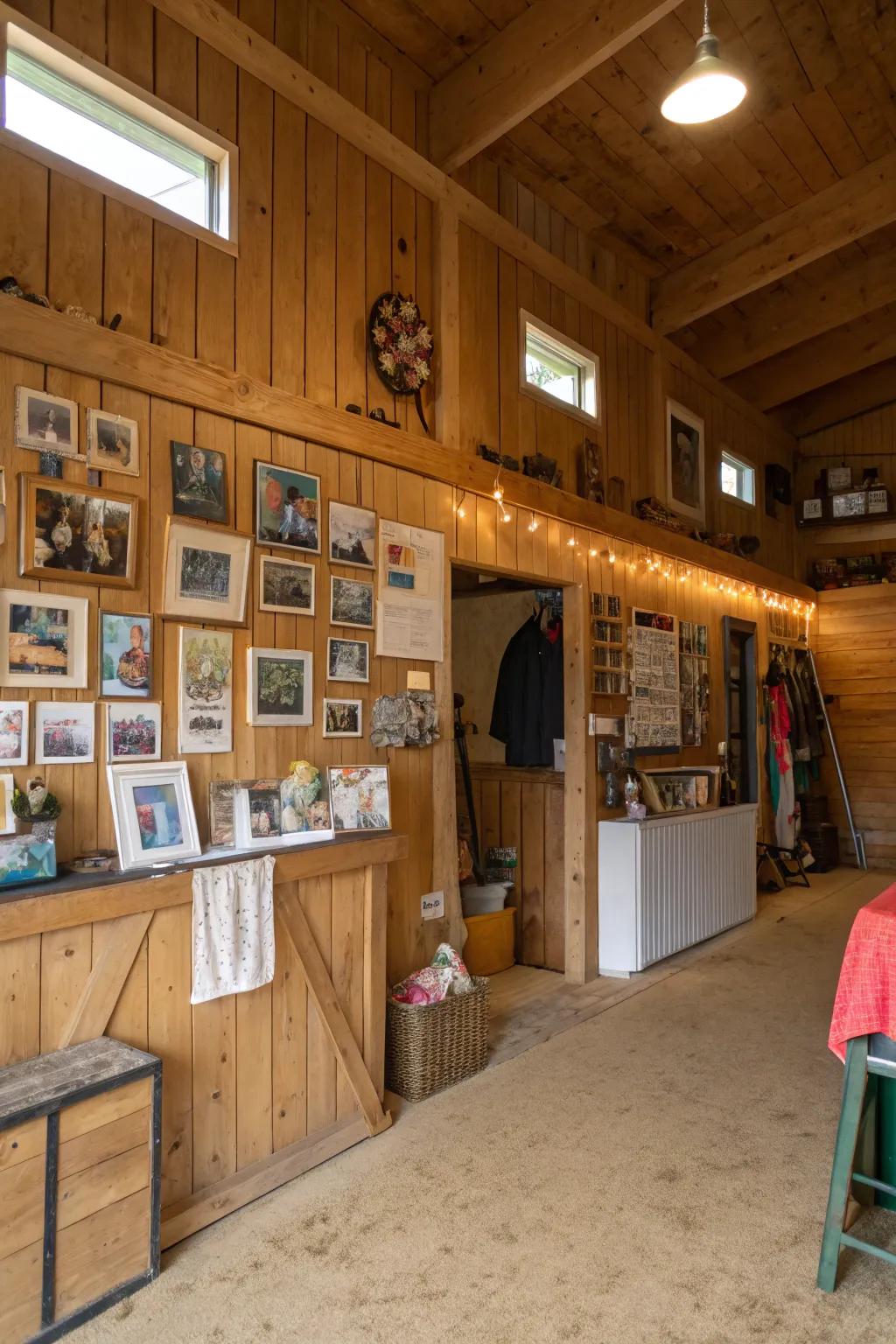 Personal details establish an inviting and unique environment.