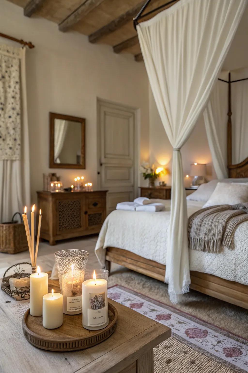 French aromas fashion a sensory experience in the bedroom.