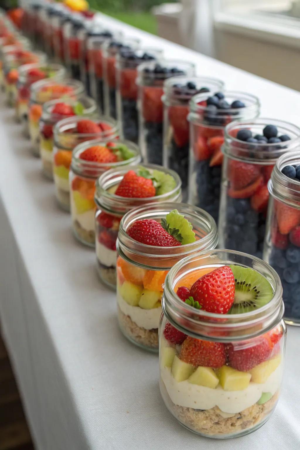 Stylish fruit vessels provide a chic grab-and-go snack.