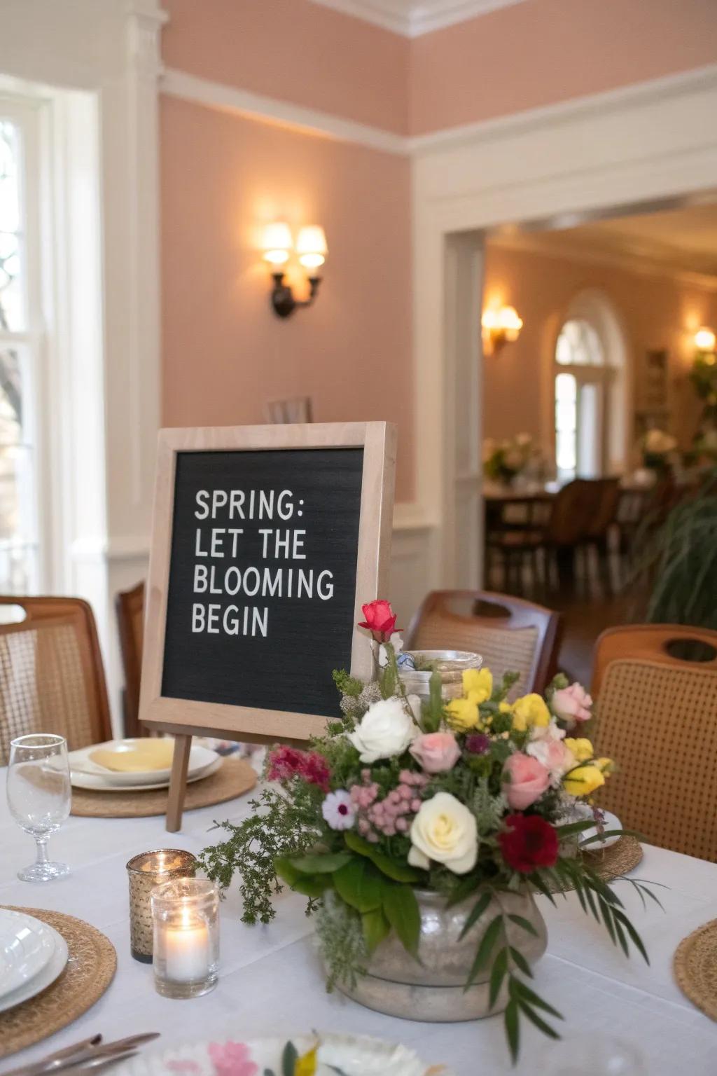 Celebrate the beginning of the blooming season with elegance.