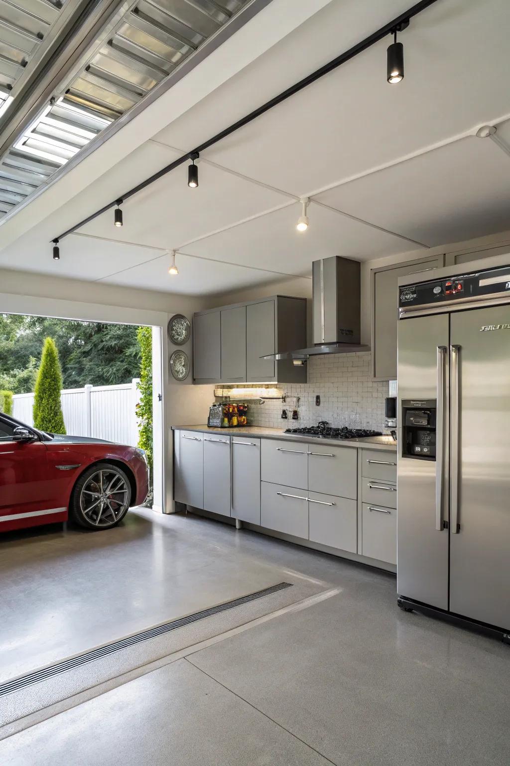 Energy-efficient appliances for a smart and sustainable kitchen.