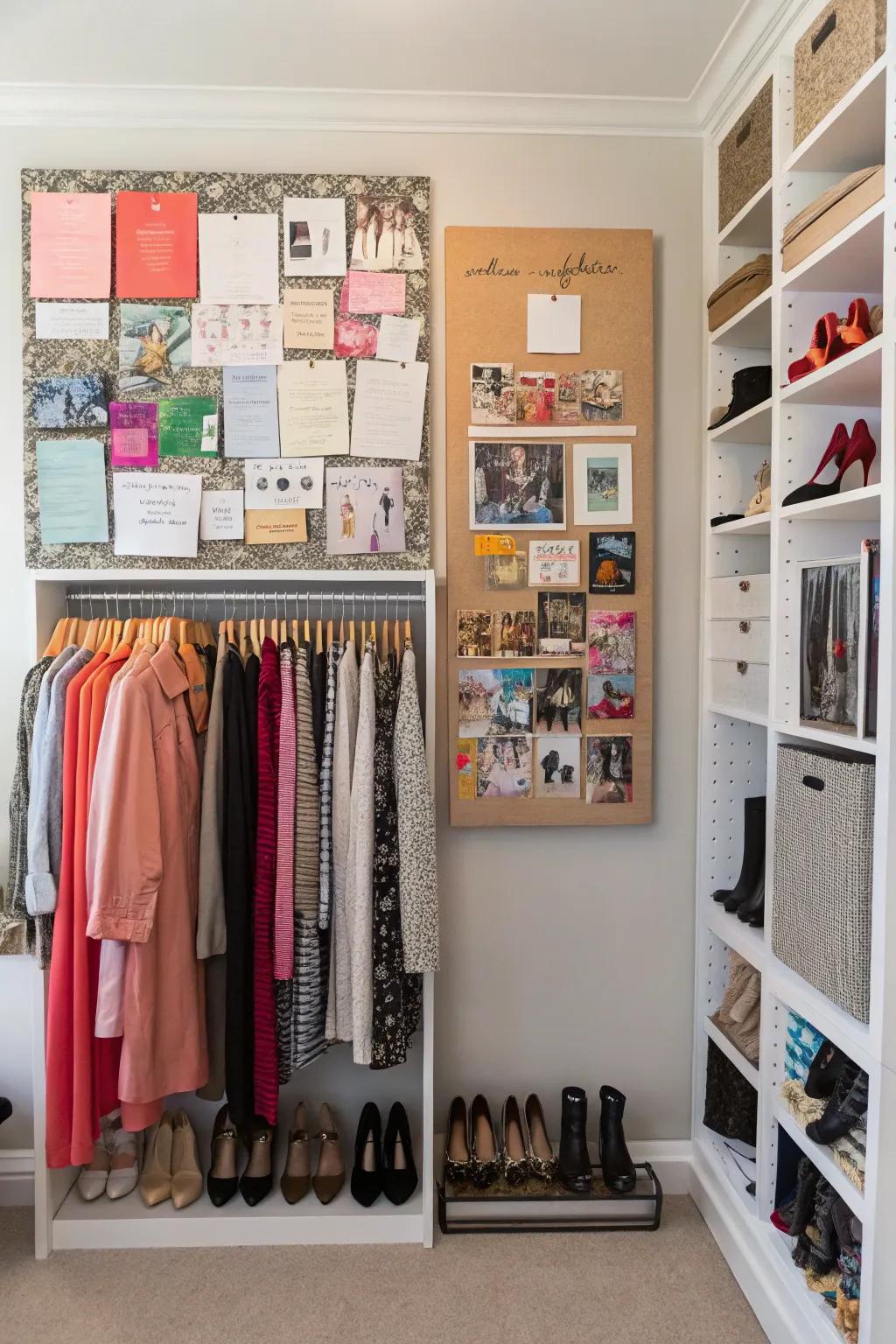 Your style ideas are kept fresh and well-organized on inspiration boards.