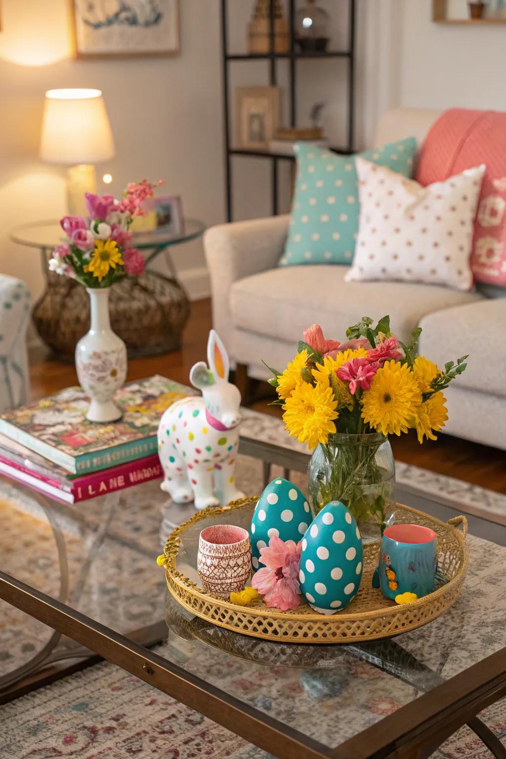 Quirky design features incorporate whimsy to your coffee table.
