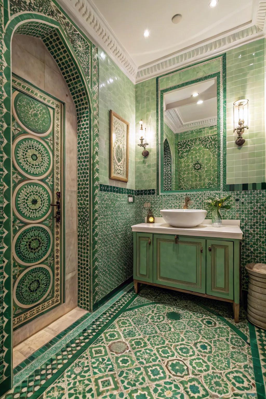 Tessellation tiles inject vibrant, artistic expressions.