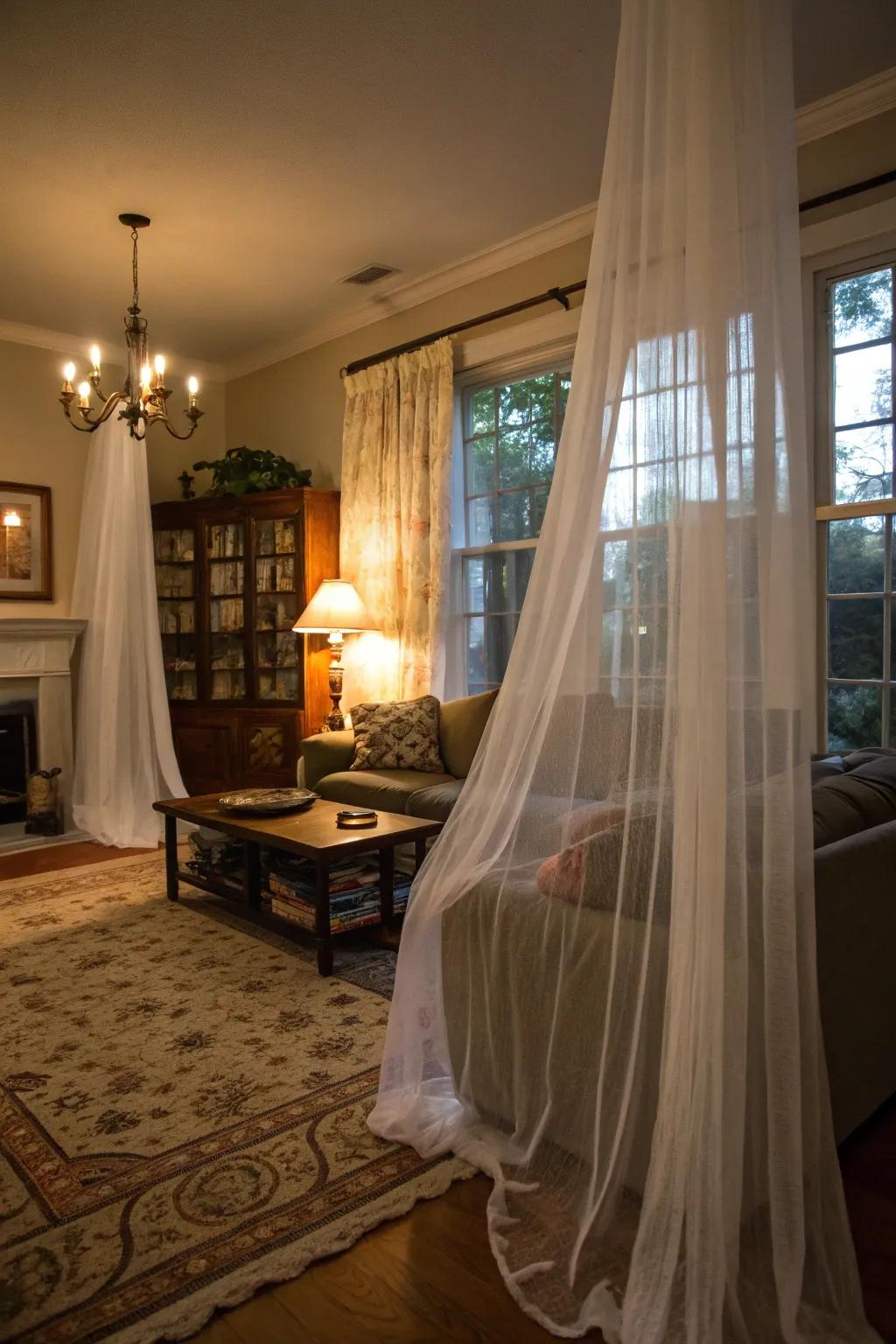 Ghostly panels add an ethereal and dynamic trace.