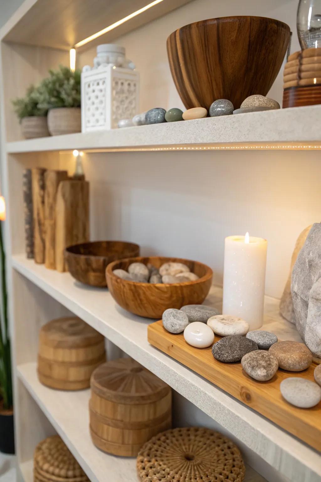 Natural components add warmth.