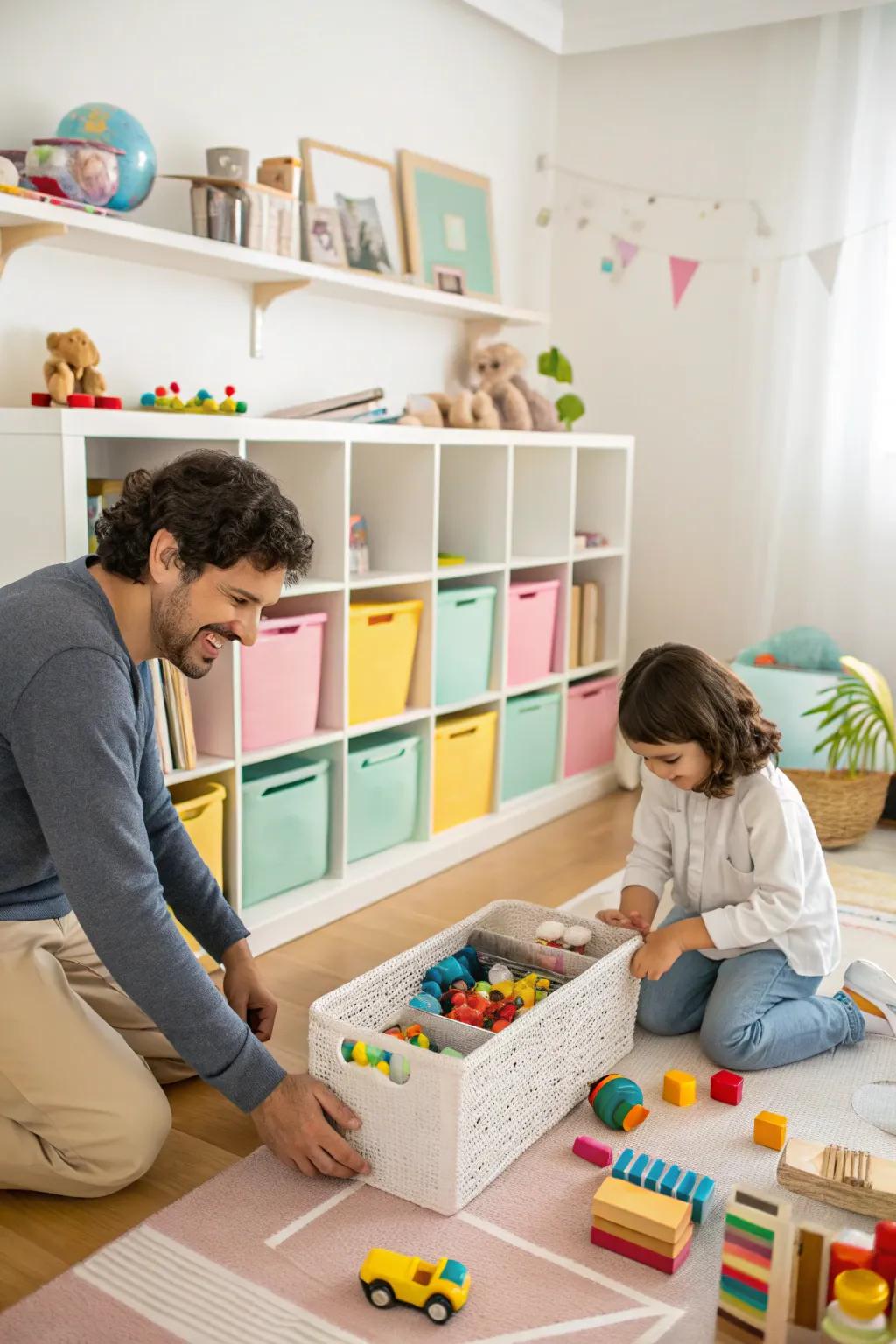 Decluttering keeps a room neat.