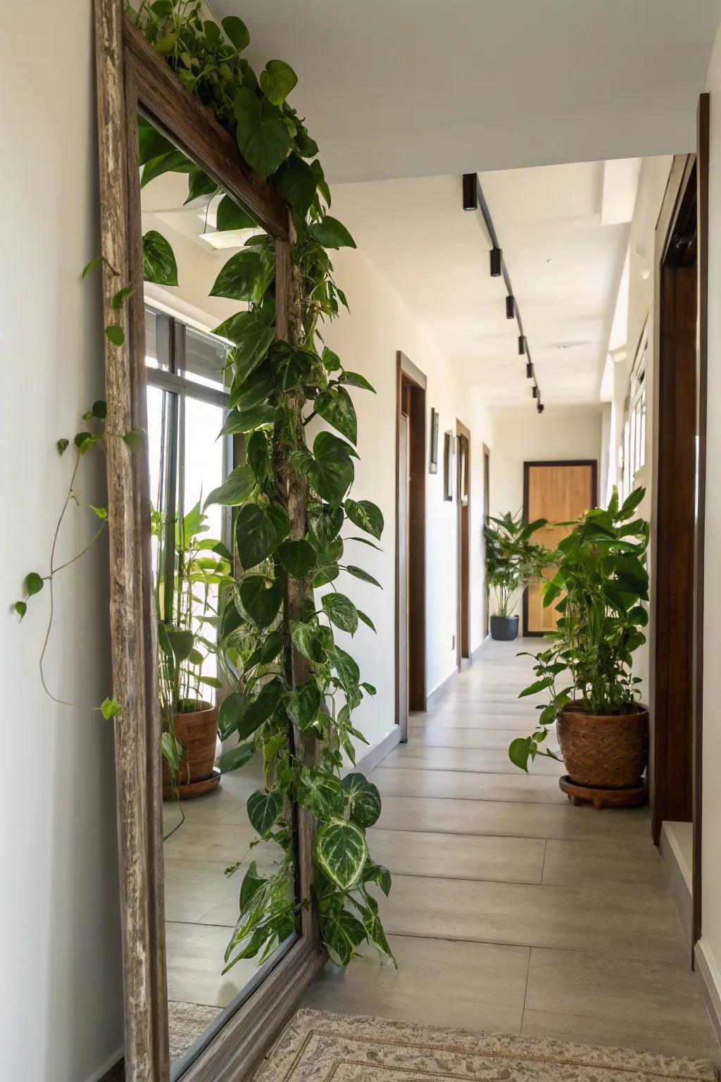 Double the verdure with mirrored radiant creepers.