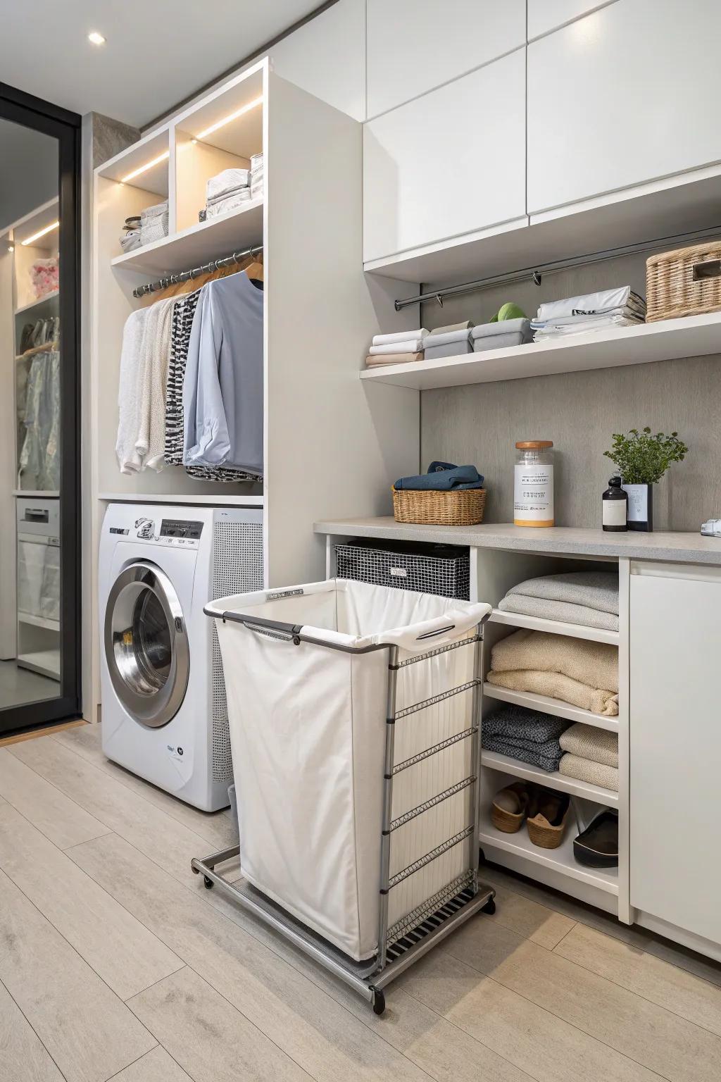 With innovative storage options, keep clutter hidden.