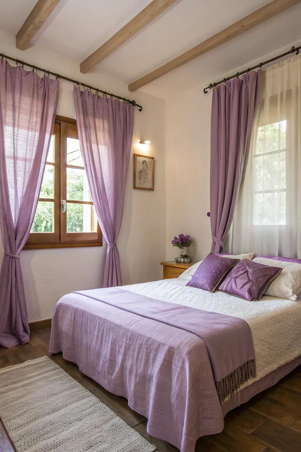 The twin virtues of comfort and fragrance in lavender-infused textiles.