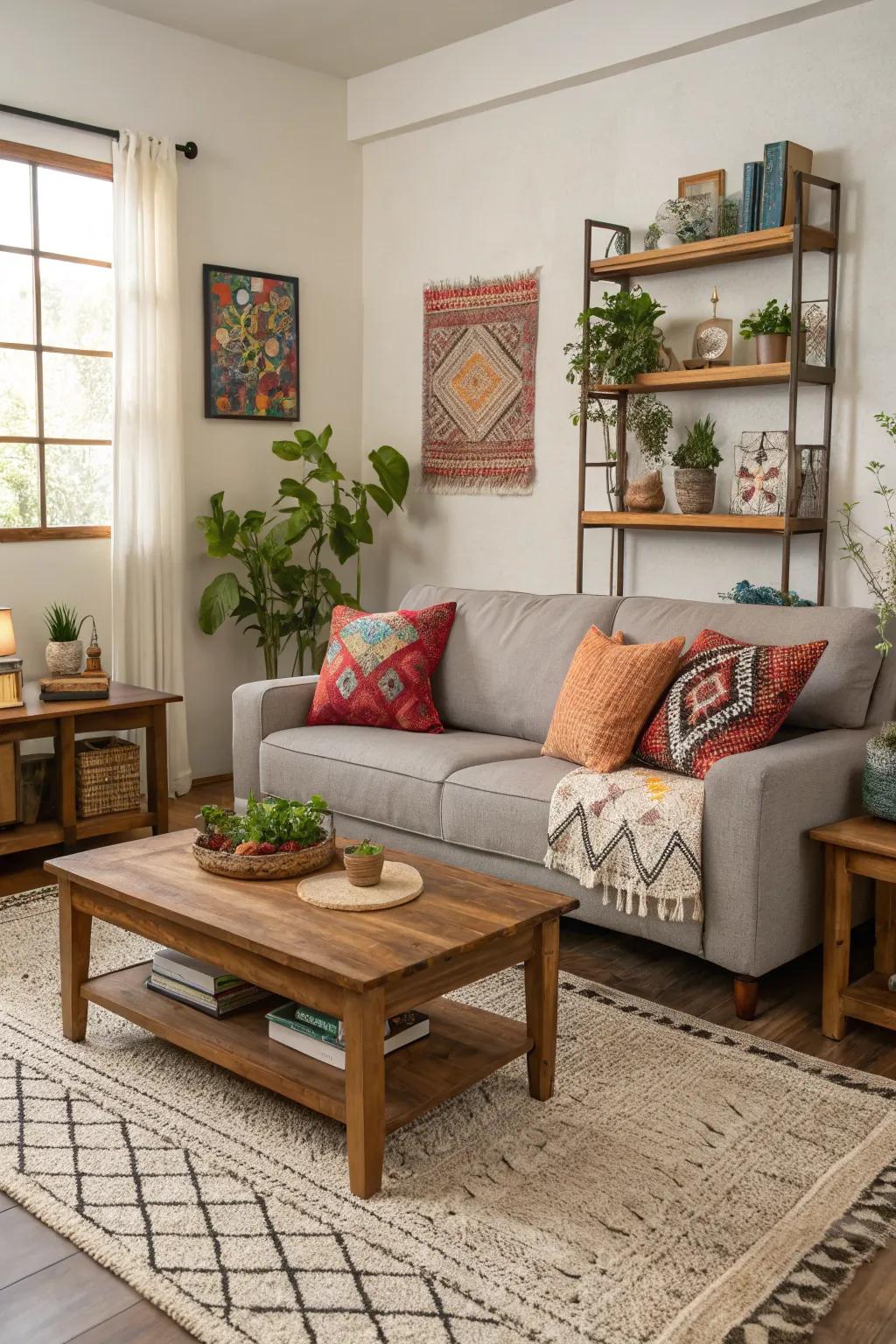 A balanced set of colors creates a harmonious and inviting living space.