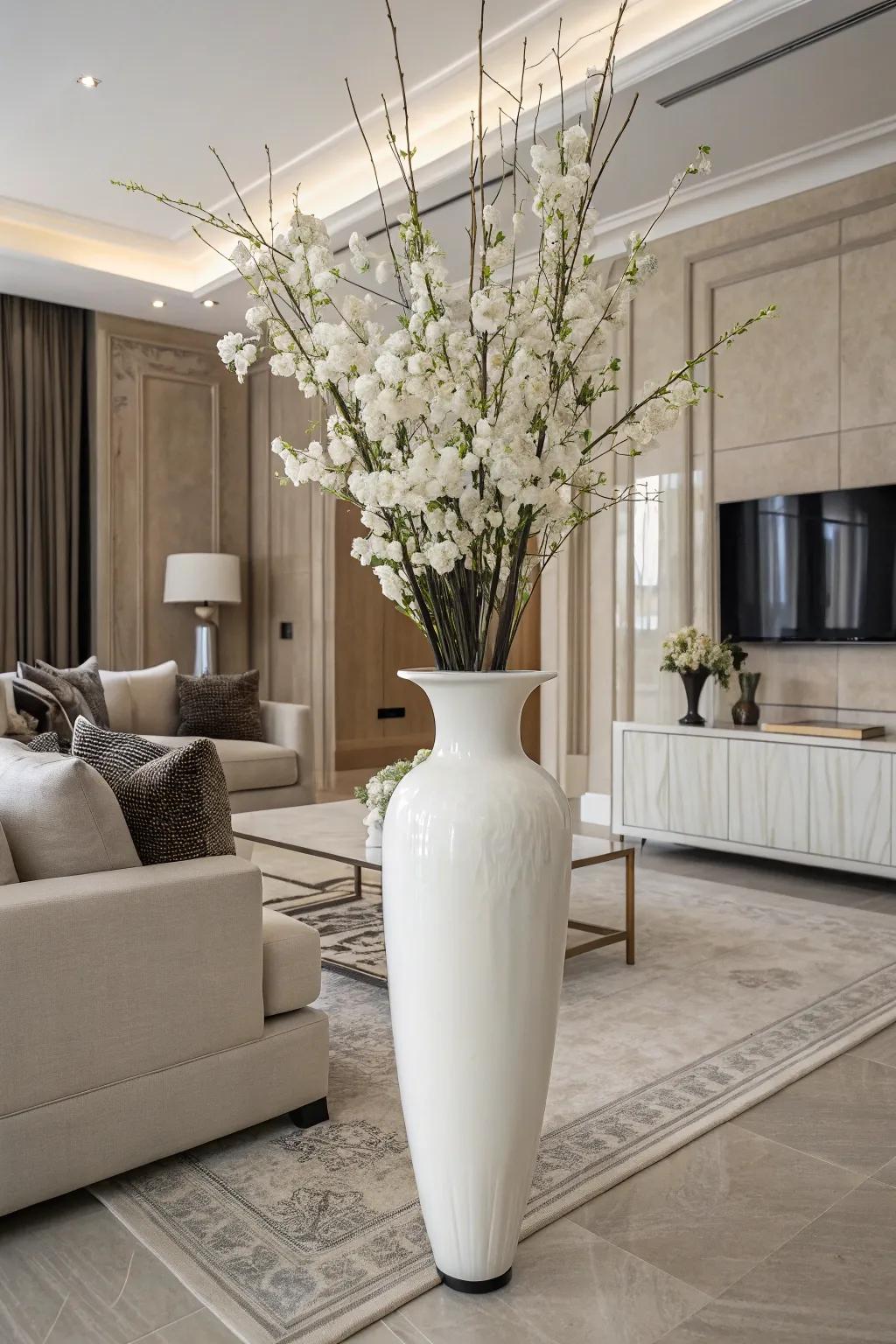 With a single color scheme, monochrome décor exudes minimalist elegance.