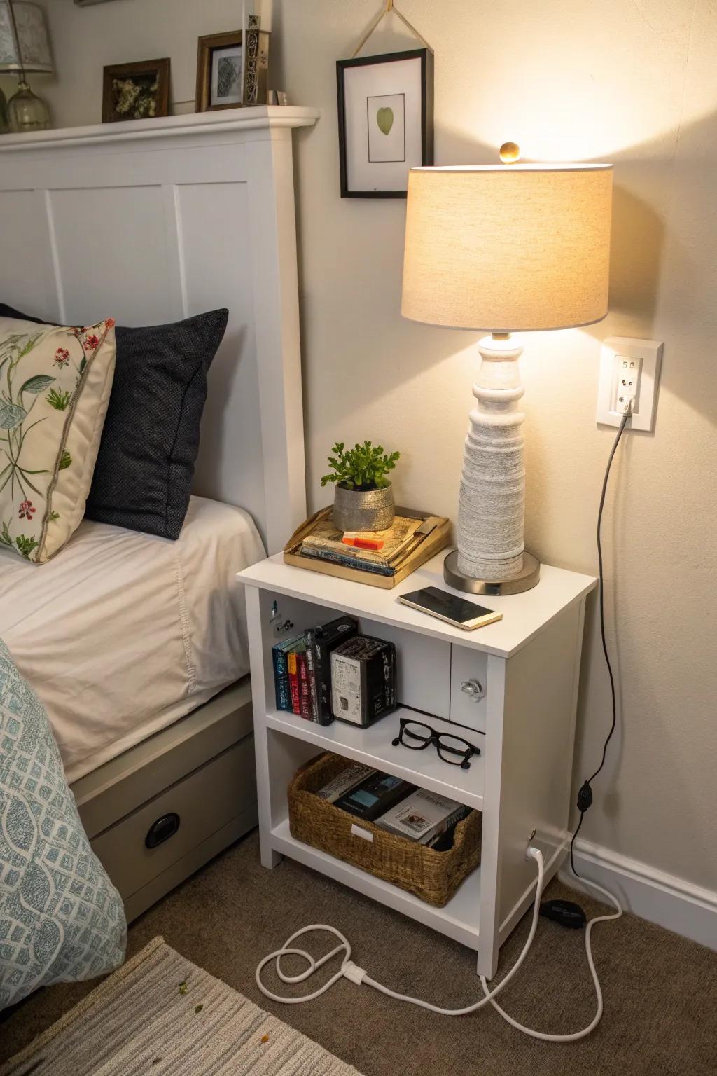 Decor maximizes use.