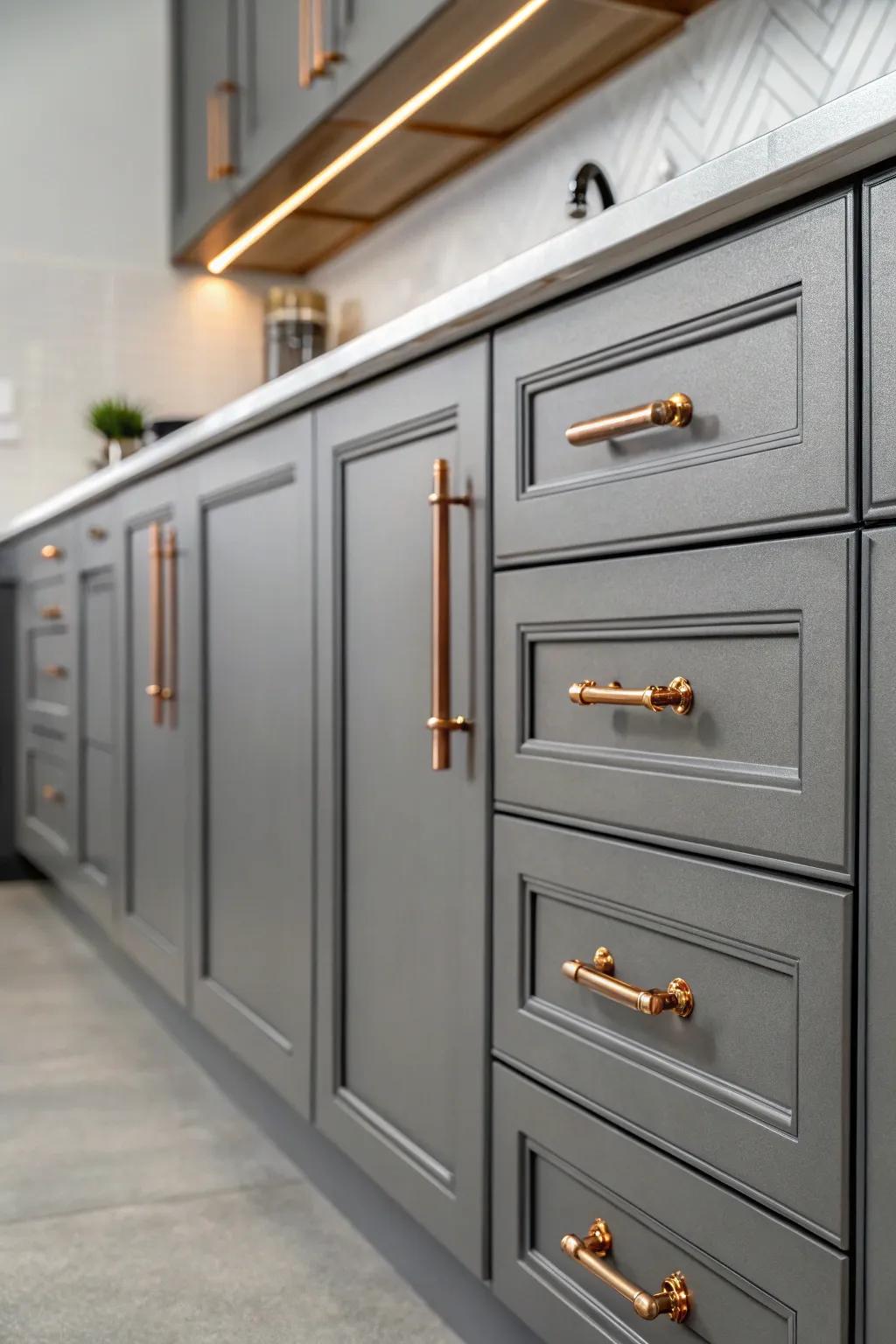 Infuse luxury with varied metallic accents.