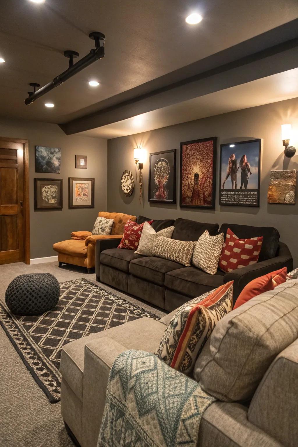 Your film room is a true reflection of you because to your personal touches.