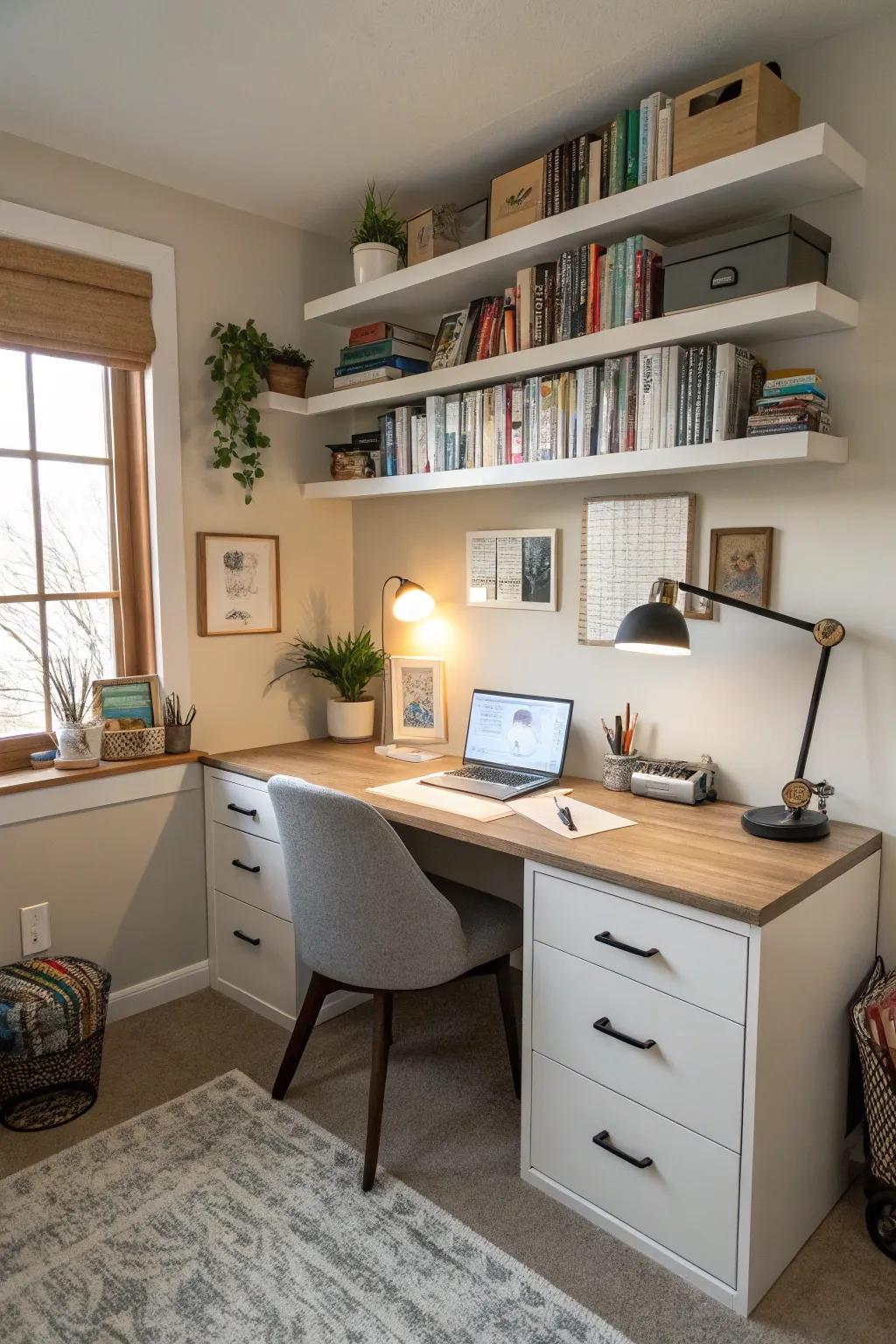 Innovative organizing keeps your office clutter-free.
