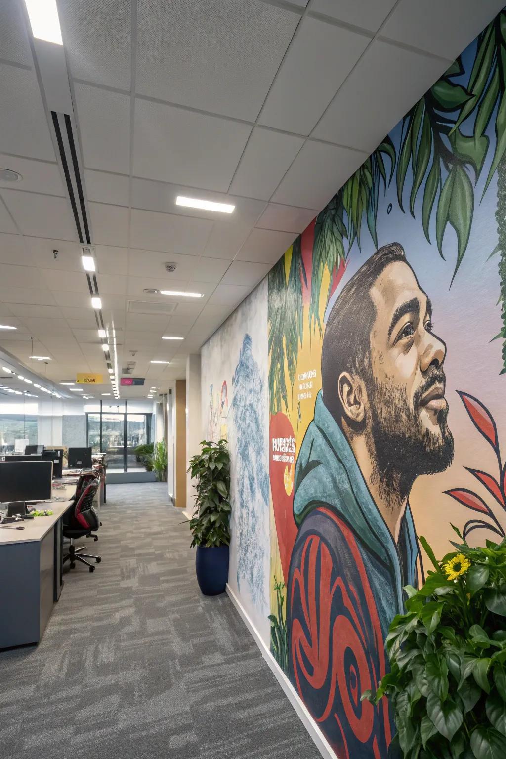 Make your office one-of-a-kind with personalized wall coverings.