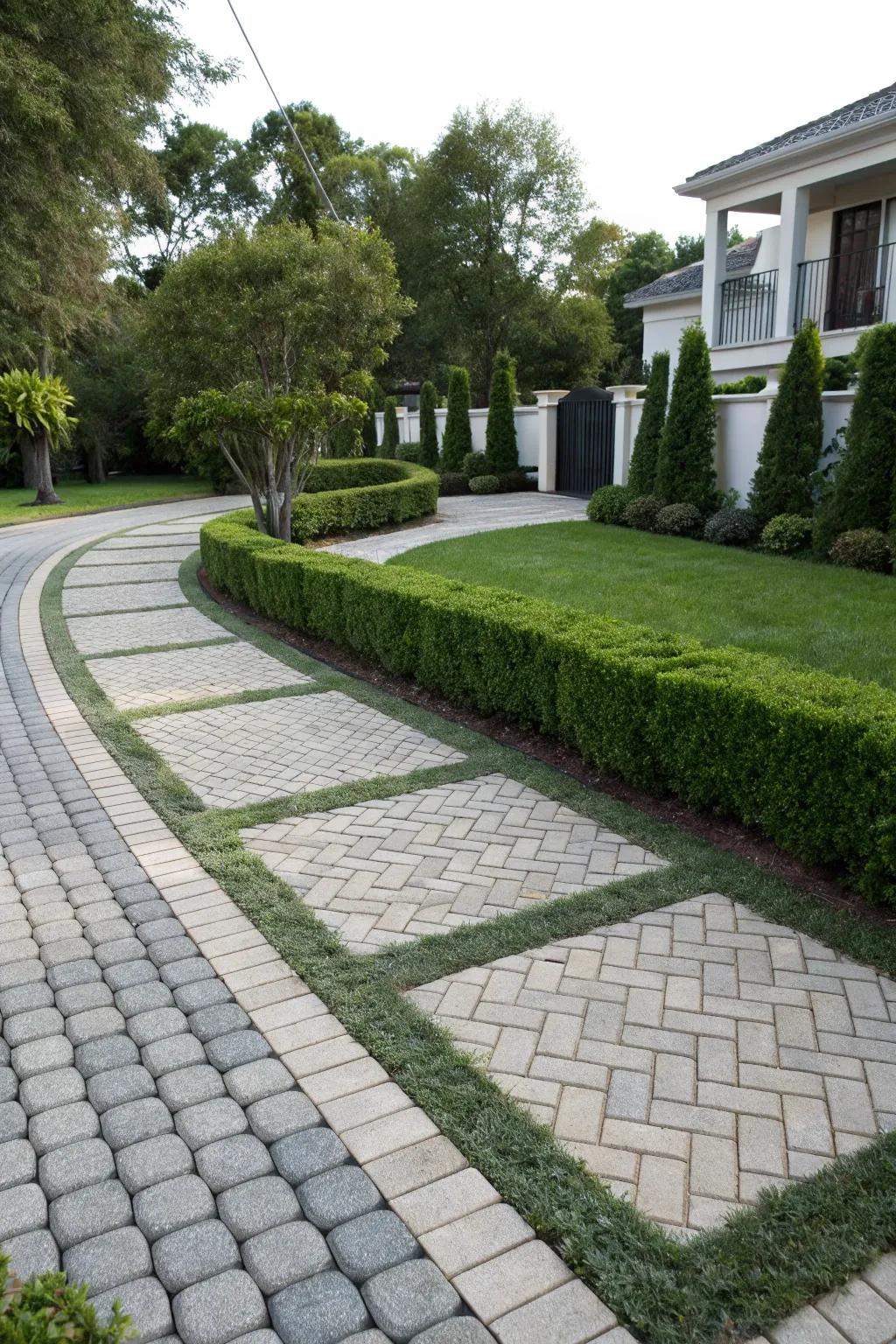 Dynamic pathways for vehicles better roadside allure and function.