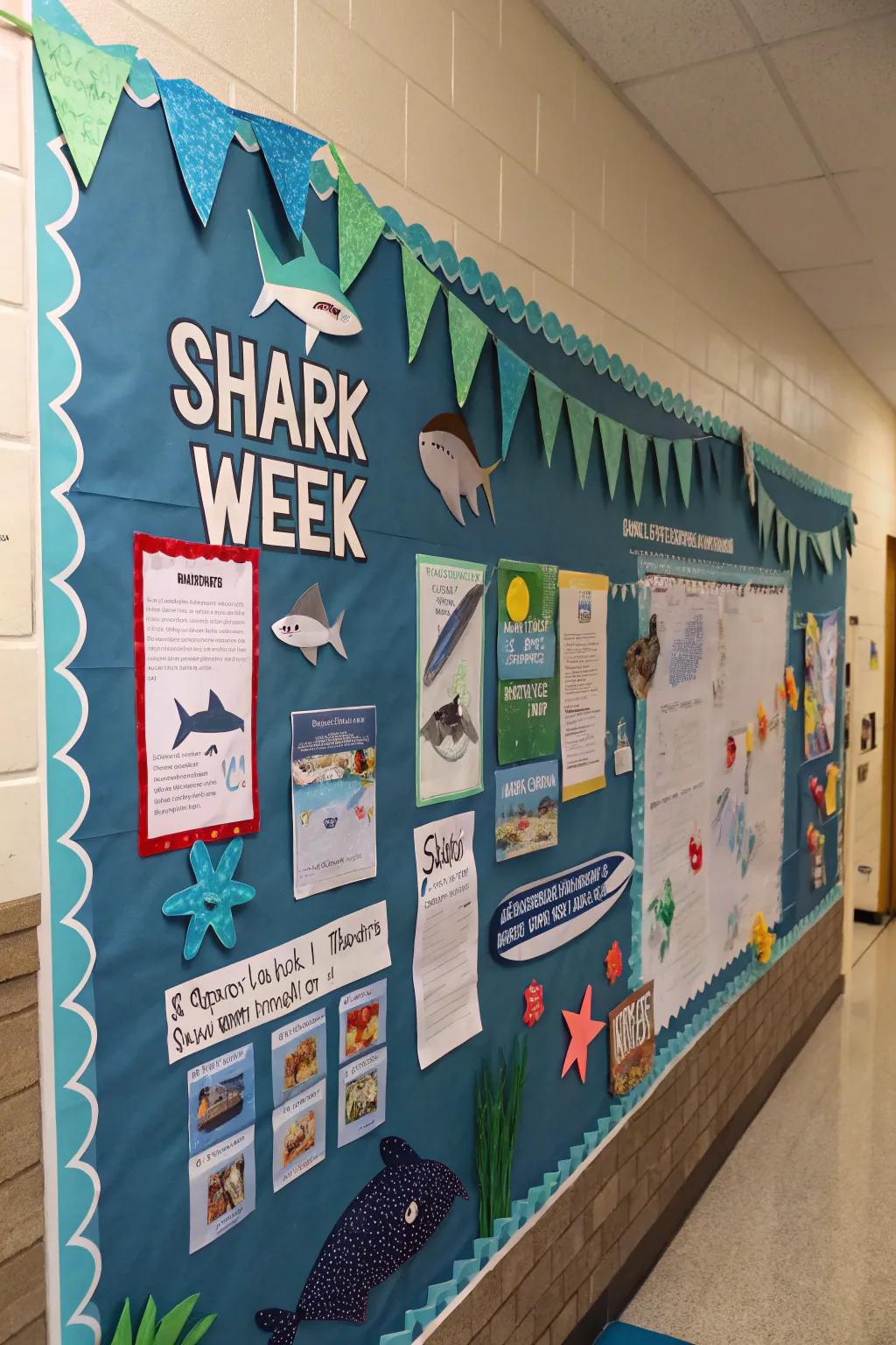 Partake in the excitement of Shark Week using this themed presentation.