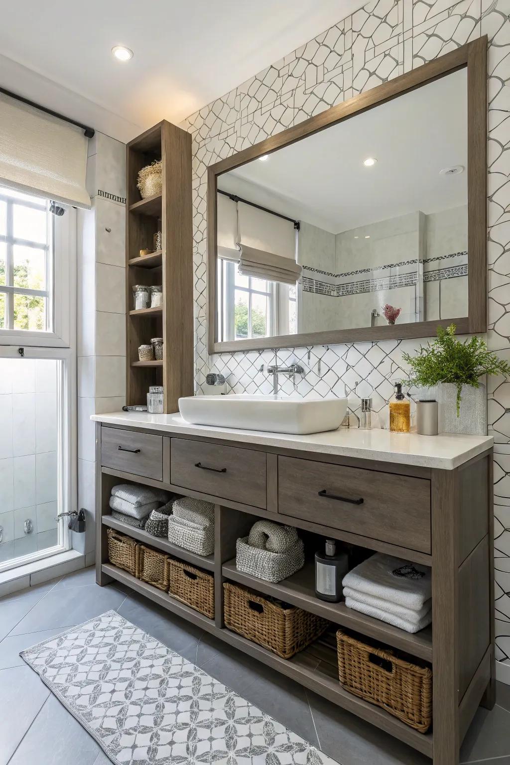 Multi-Purpose furniture offering storage and beauty.