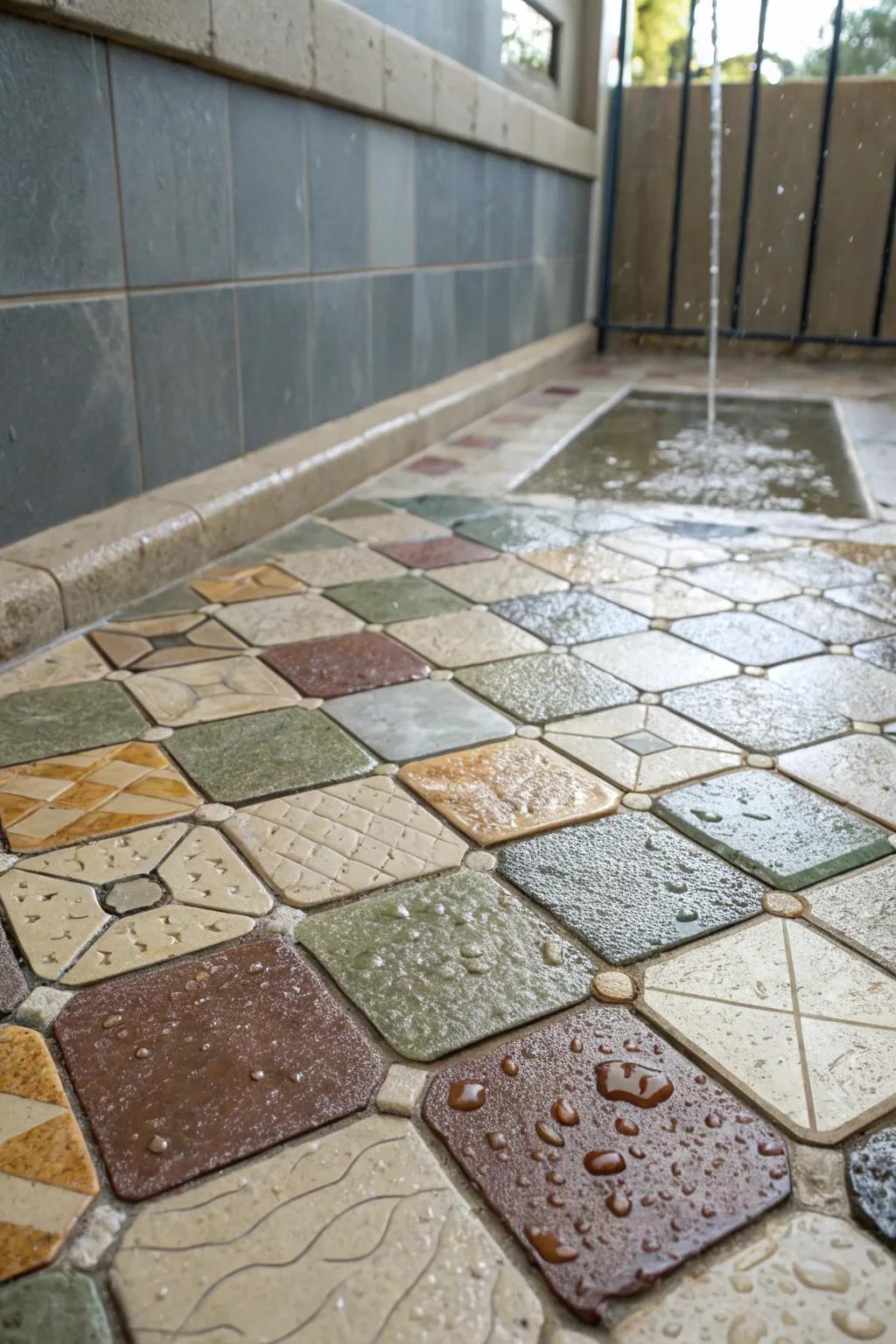 Create a dynamic aesthetic by combining diverse base shapes.