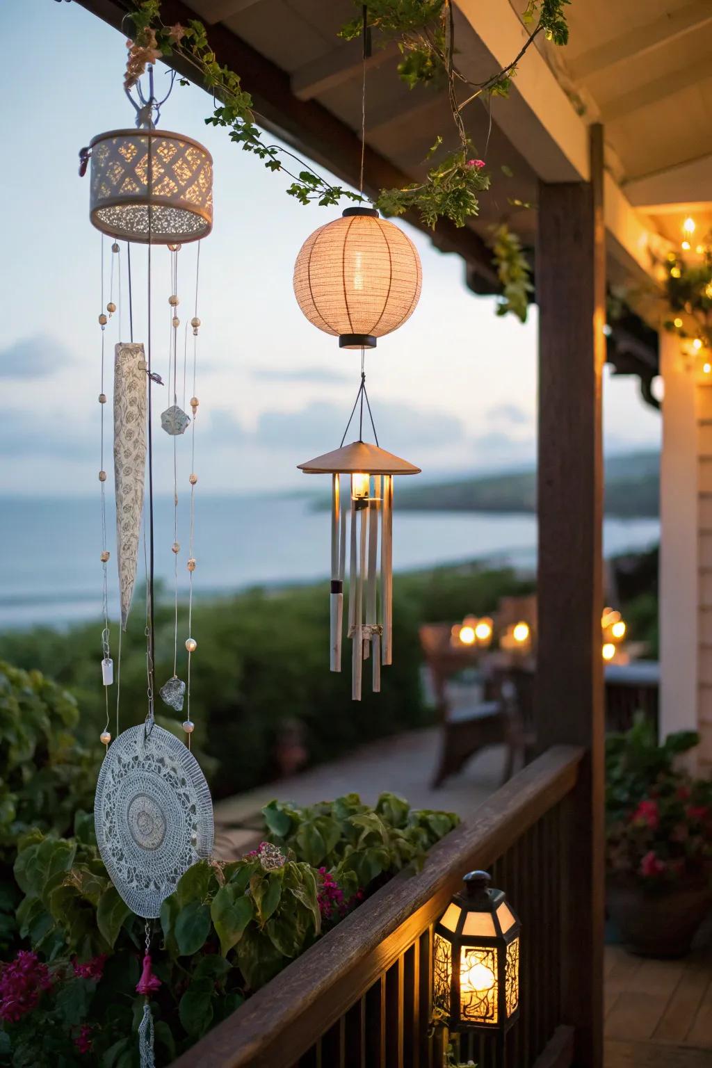 Enhance your lanai through the charm and movement of hanging decor.
