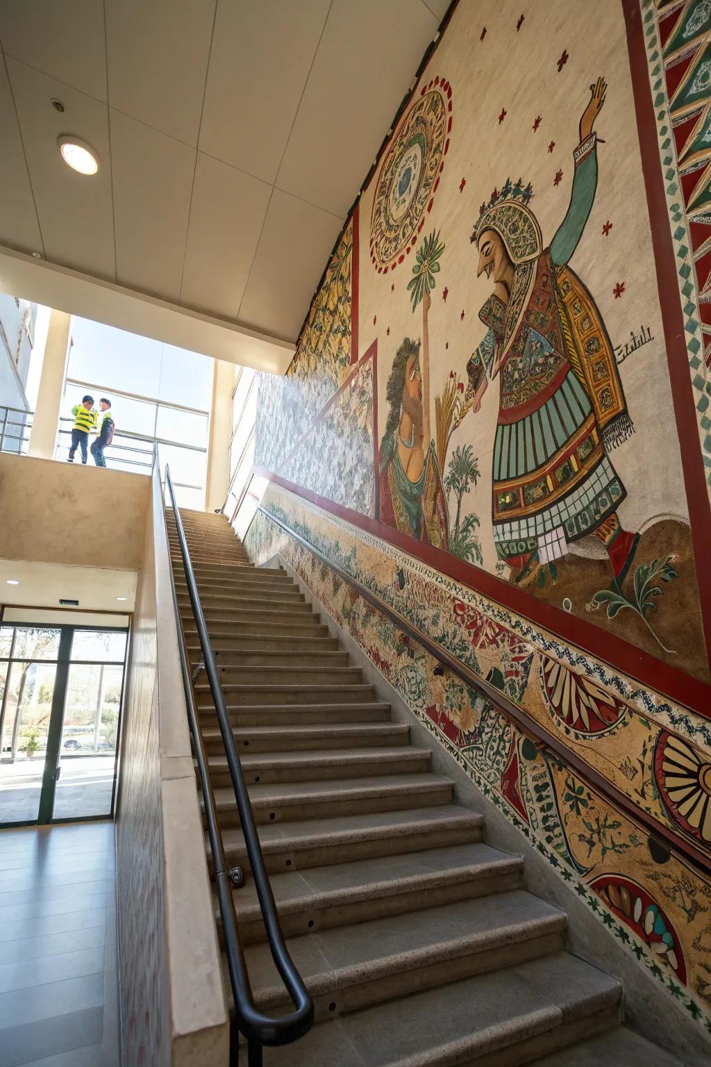 With a heritage-inspired mural, you can celebrate culture.