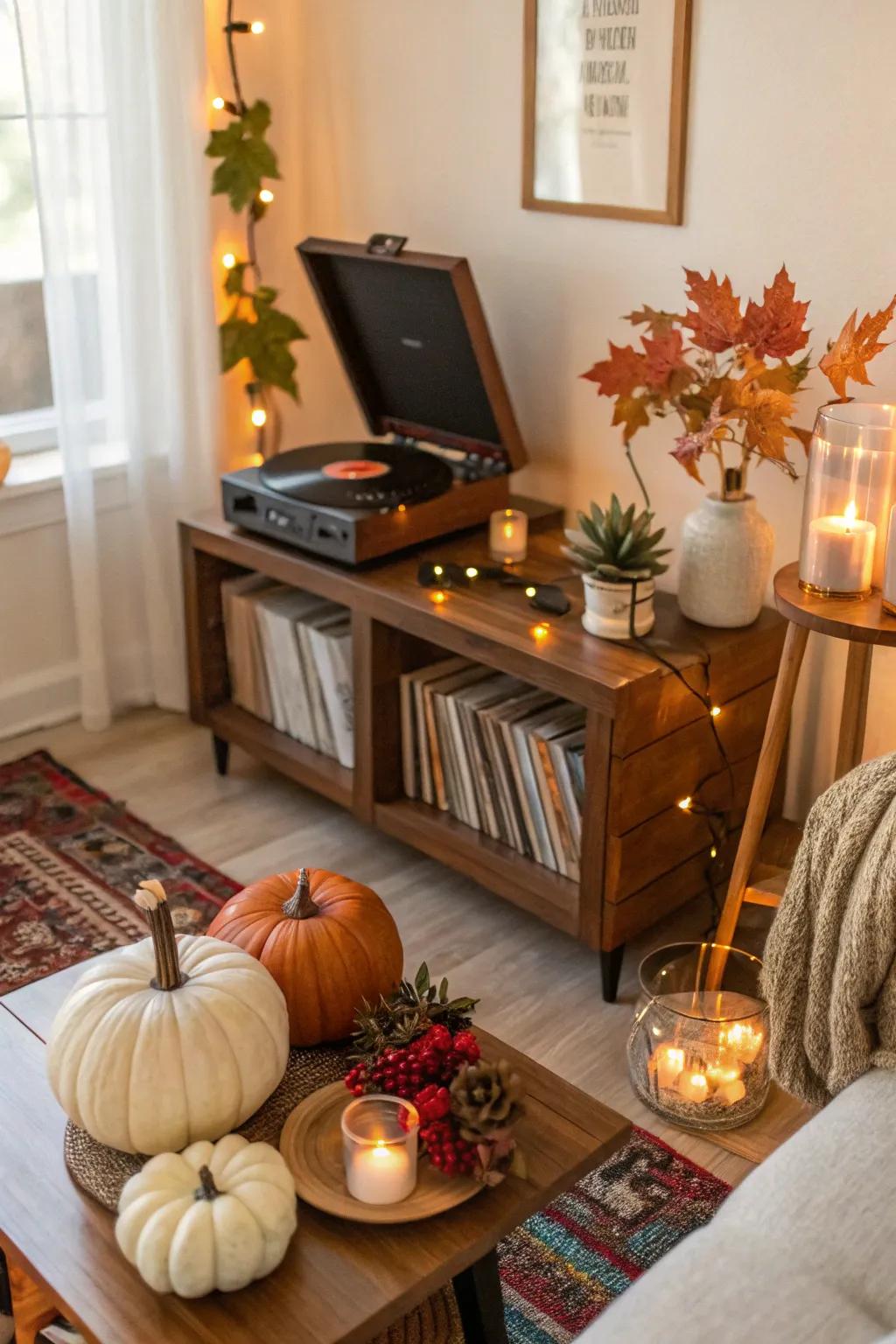 A jazz selection sets the perfect mood for a relaxed celebration.