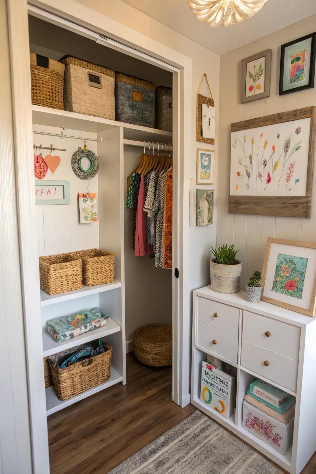 Personalizing your closet.