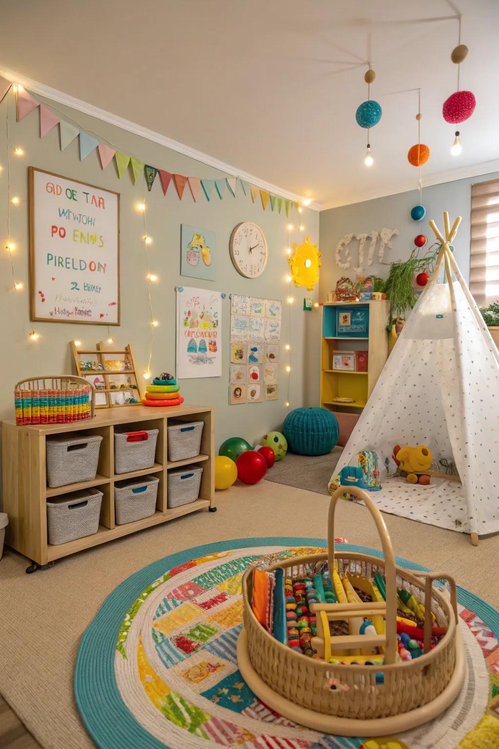 Changing decor keeps the room fun.