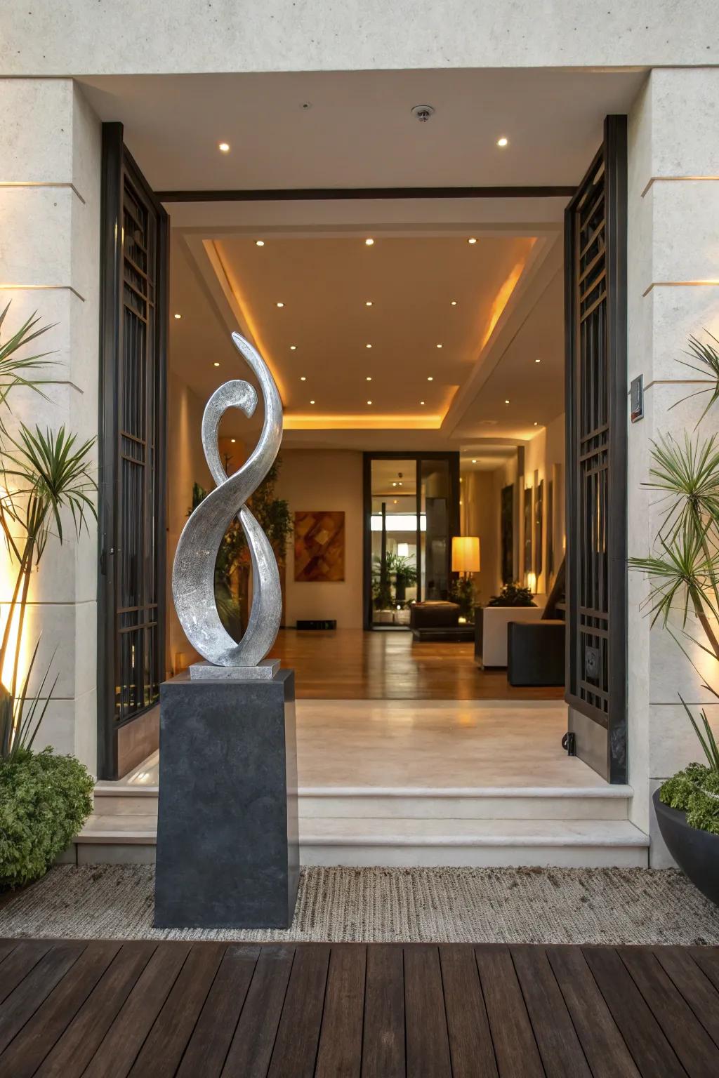 A statement piece highlights your entryway with unparalleled sophistication.