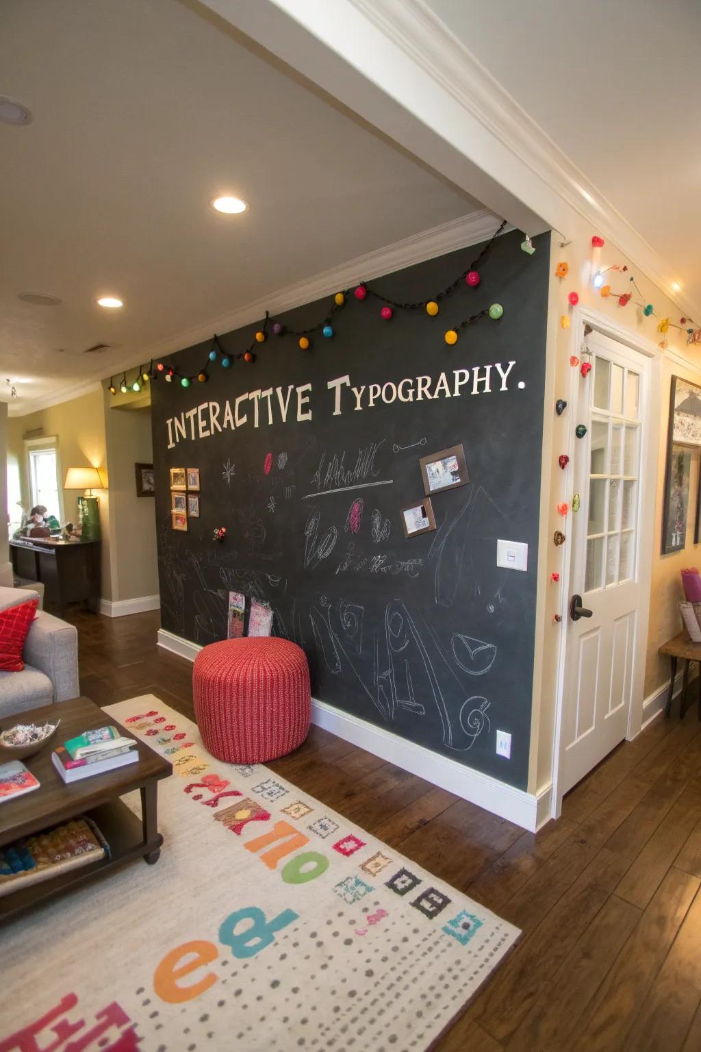 Interactive typography presents endless amusement and ingenuity.