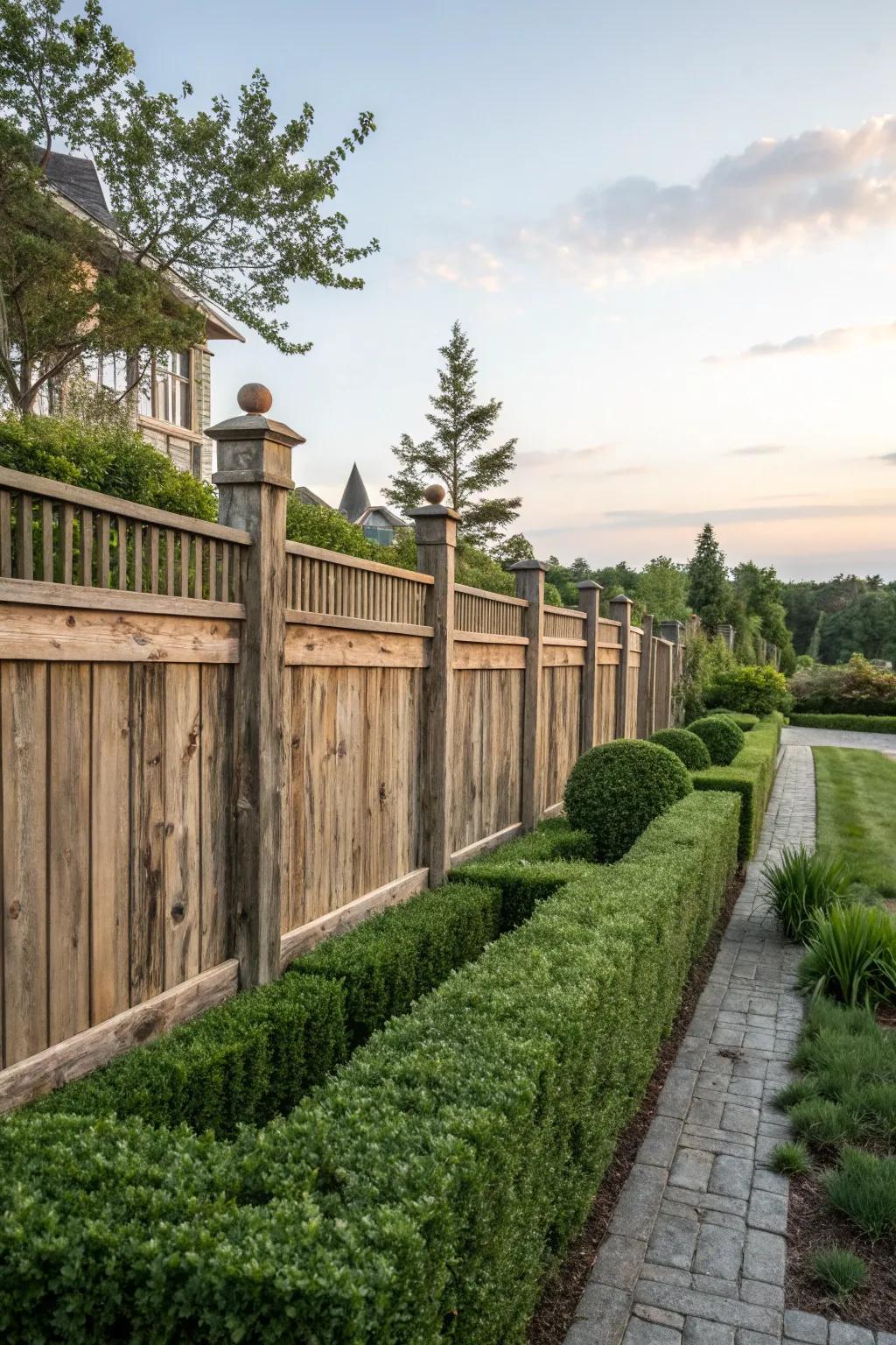 Toned wood adds a hint of sophistication.