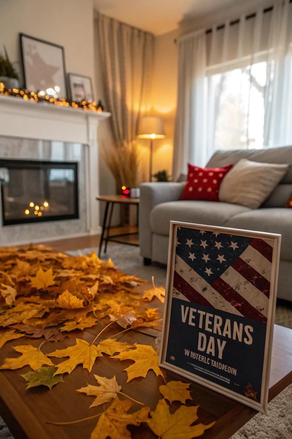 Seasonal warmth meets patriotic spirit.