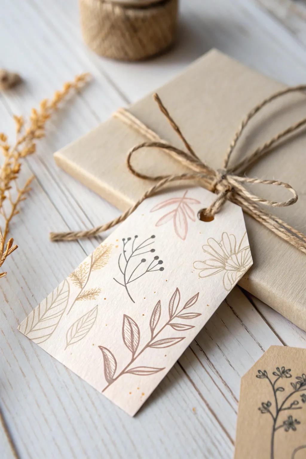 Add a personal touch to your presents with these charming handmade tags.