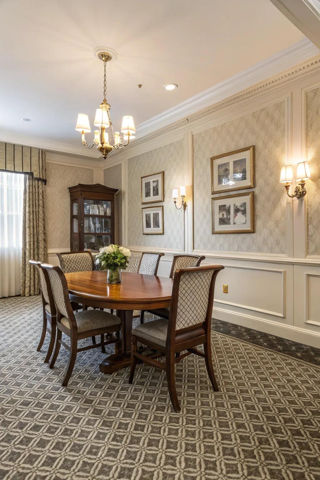 Single-tone carpets offer a soothing and cohesive aesthetic.
