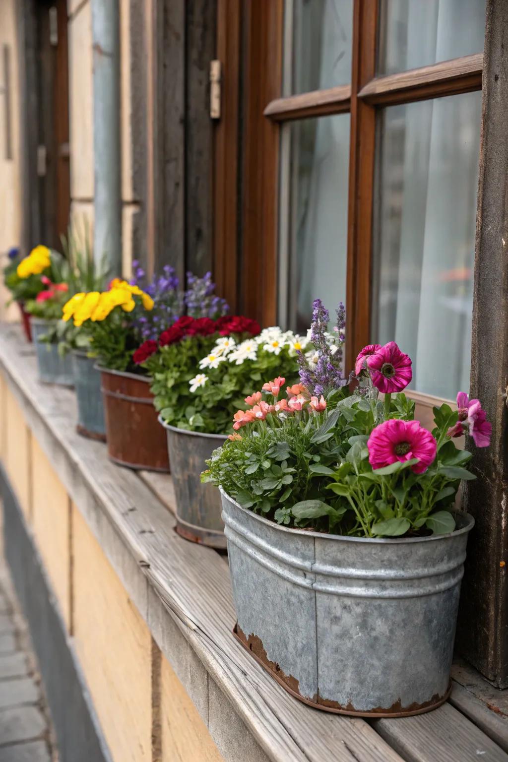 Vintage elegance with antique vases.