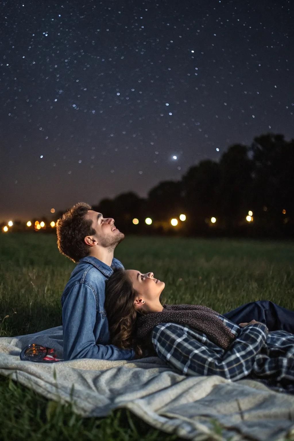 Dreaming together under the stars.