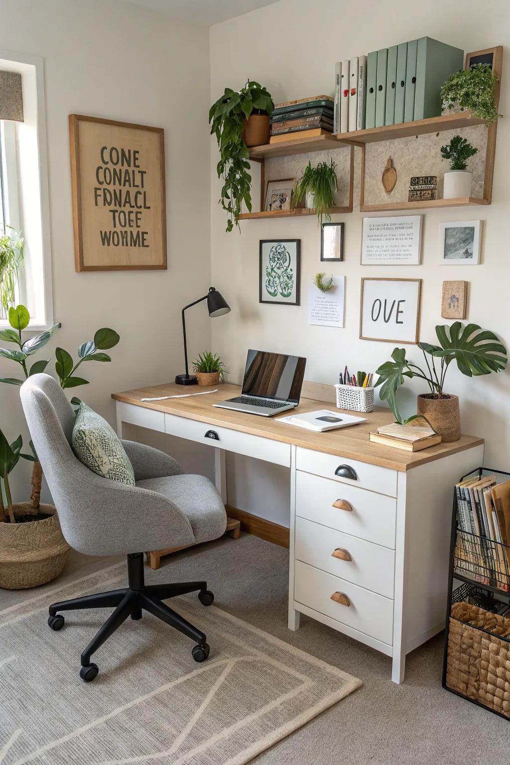 A personalised workspace encourages greater productivity and boosts creativity.