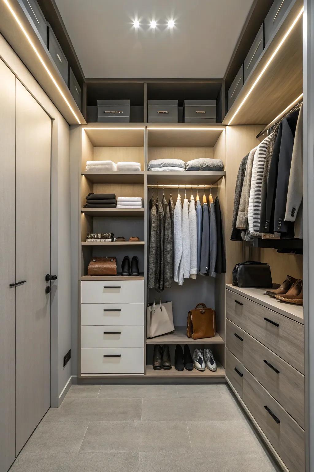 With a minimalist closet, embrace simplicity.