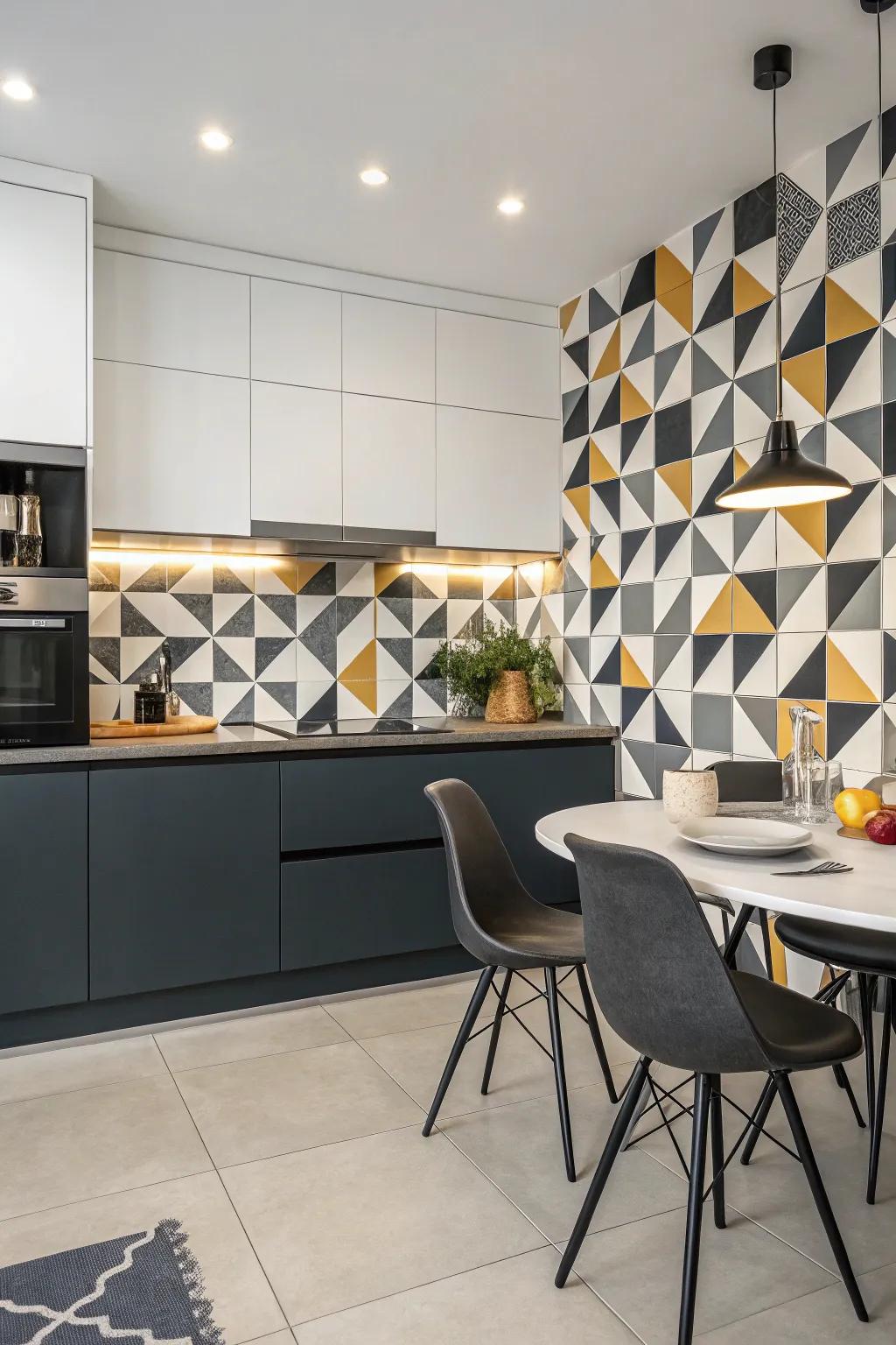 Shape patterns make a strong and fascinating focus.