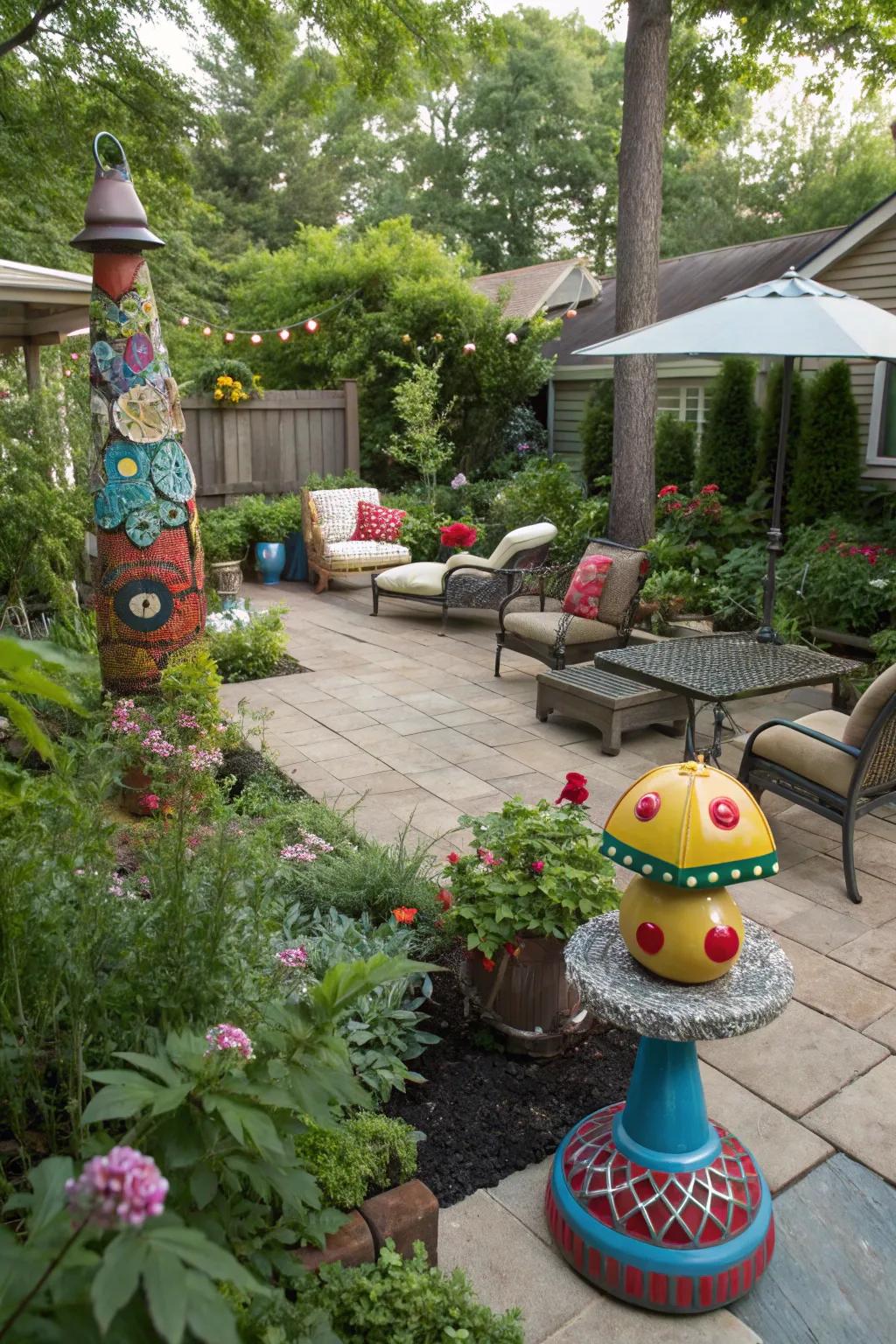 Garden effigies append persona and intrigue to your open-air zone.