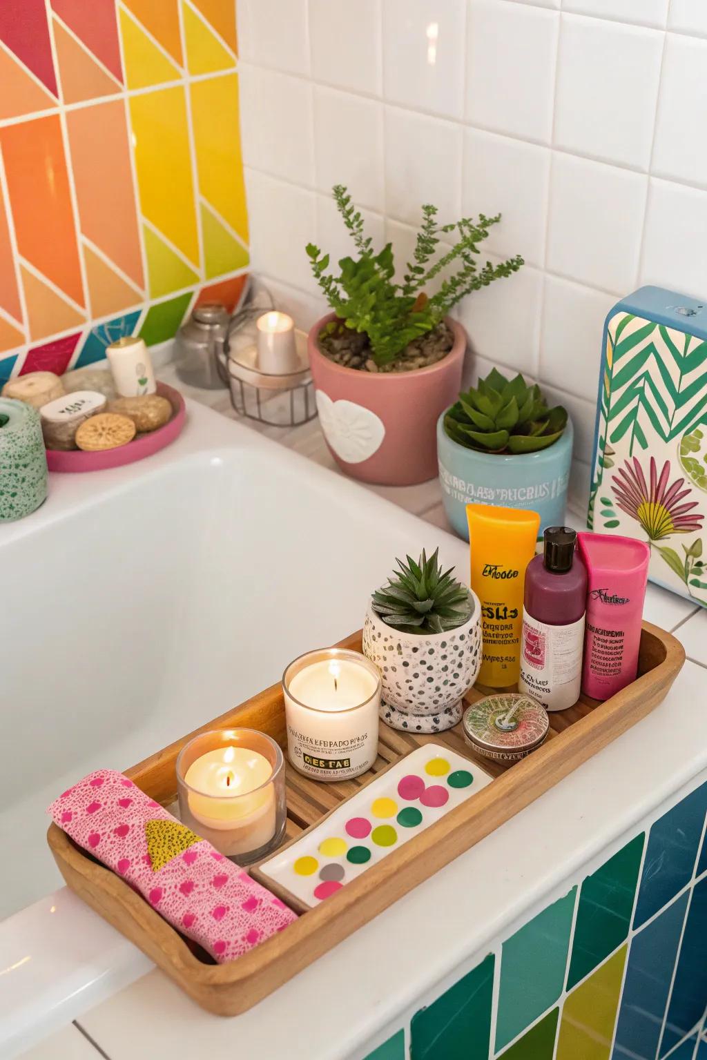 Express your unique style with an assortment of bath decor.