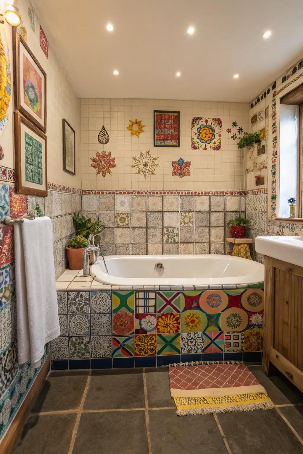 Creative personalization shown through mixed and matched tiling