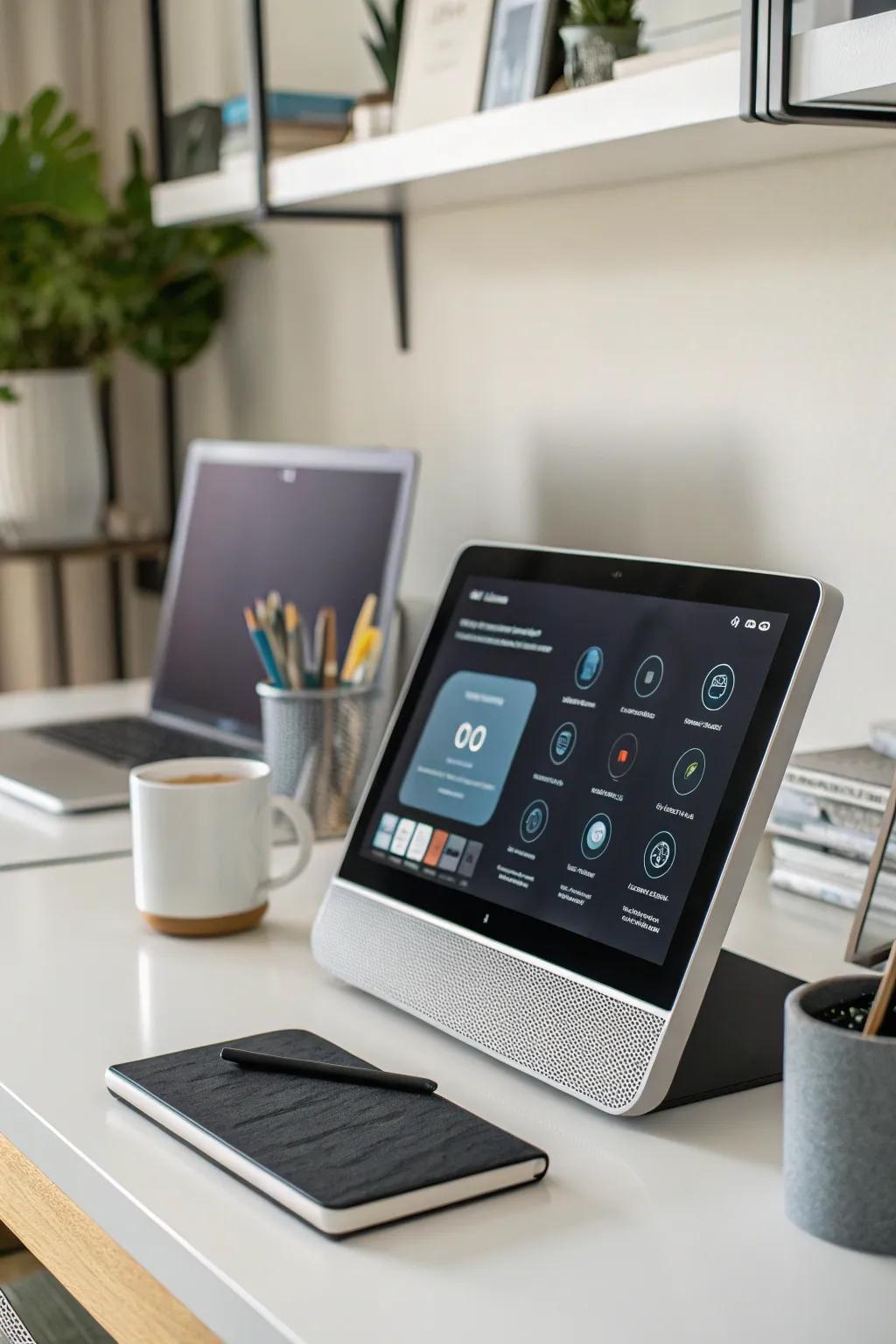 A smart home command center serves as the command center for a connected home, bringing convenience and control to your fingertips.